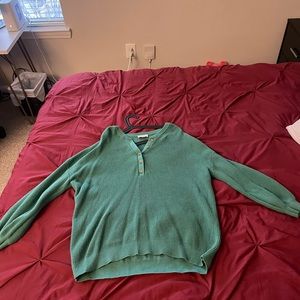 Green oversized loft sweater!